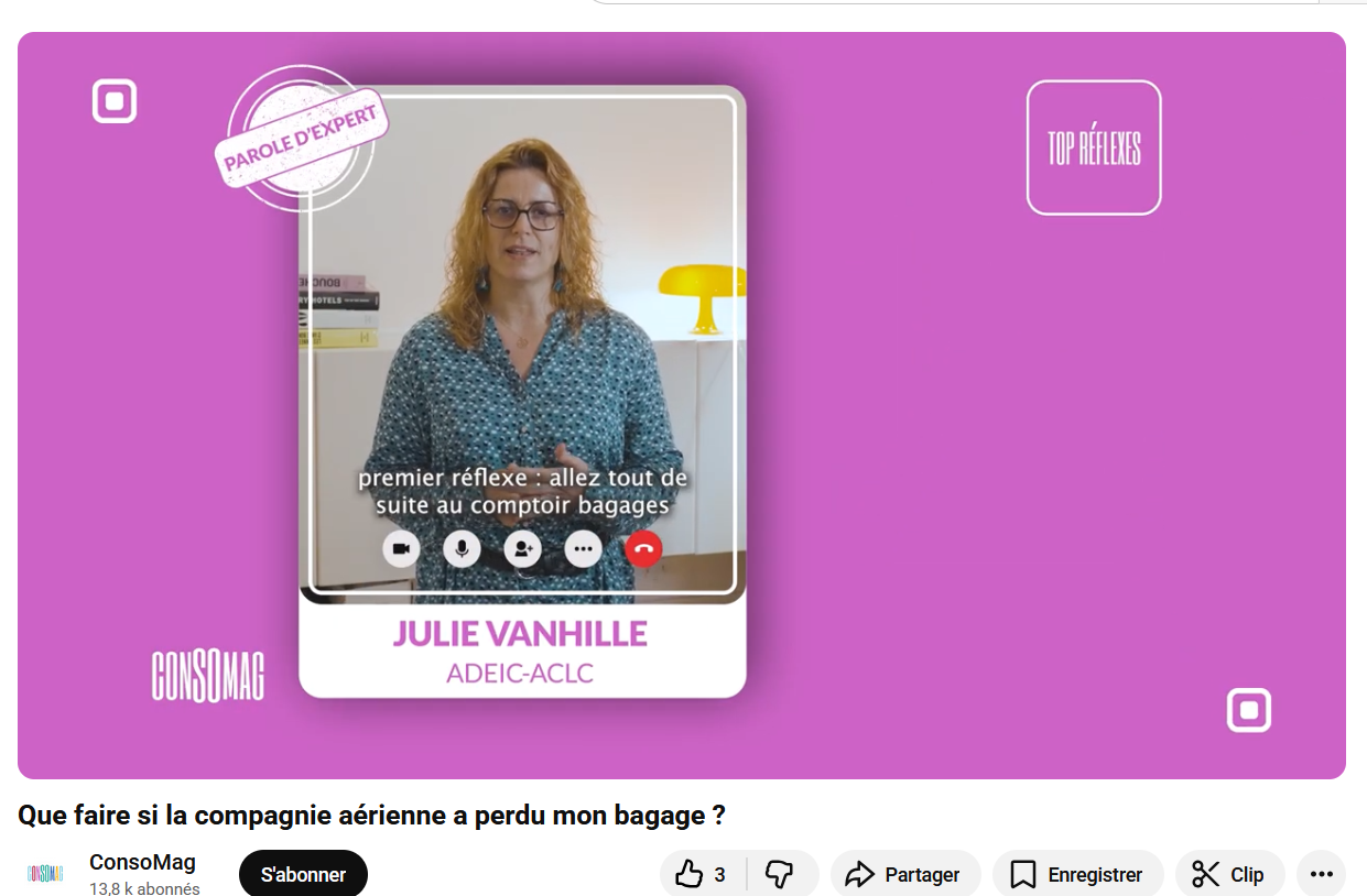 Que faire si la compagnie aérienne a perdu mon bagage?